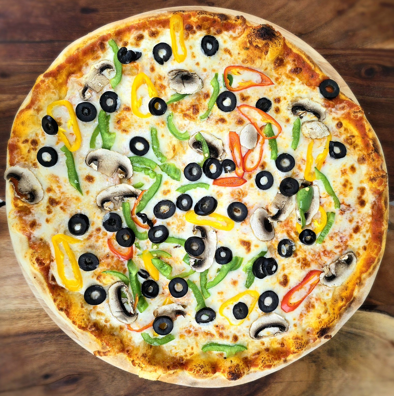 Stone oven pizza